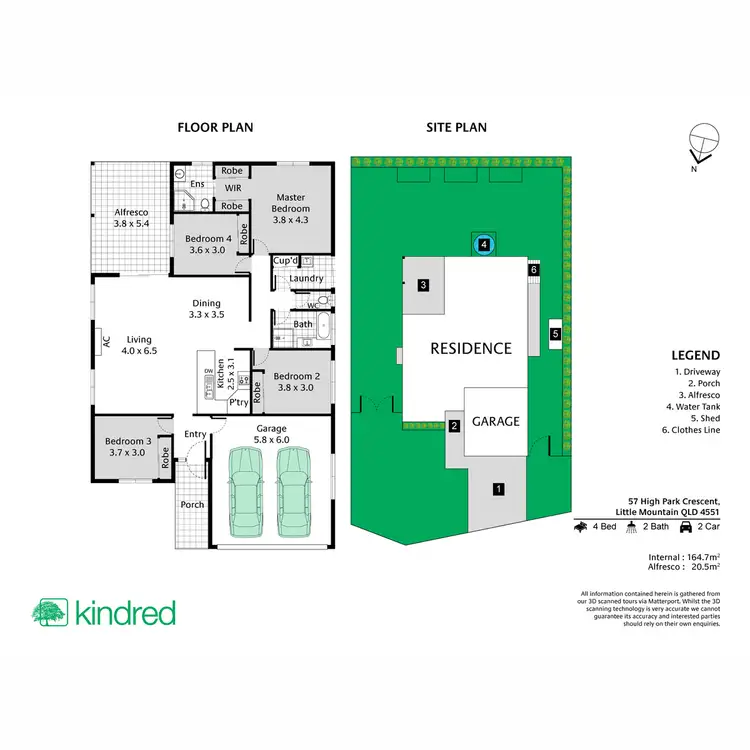 Floorplan of Homely house listing, 57 High Park Crescent, Little Mountain QLD 4551