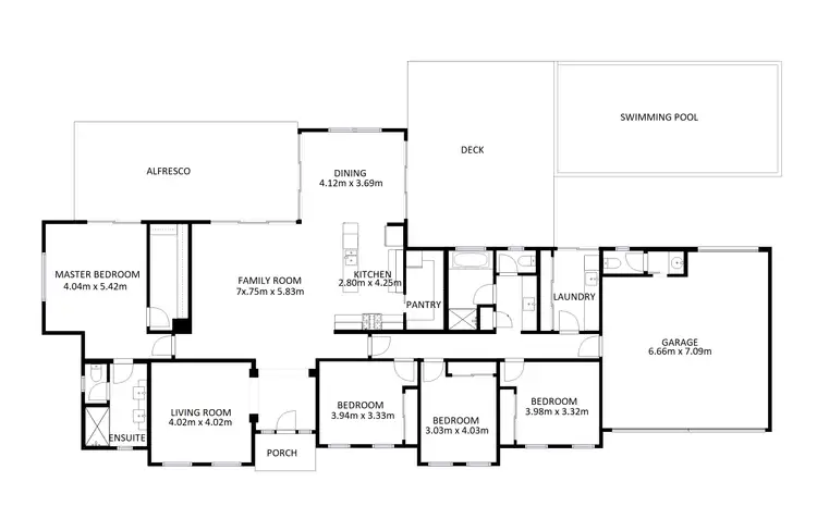 Floorplan of Homely house listing, 8 Riverside Boulevard, Killara VIC 3691