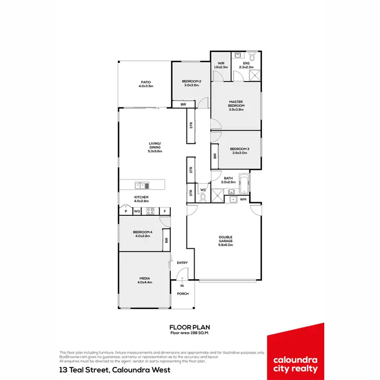 Floorplan of Homely house listing, 13 Teal Street, Caloundra West QLD 4551