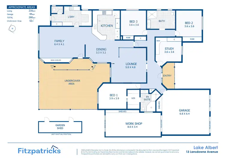 Floorplan of Homely house listing, 13 Lansdowne Avenue, Lake Albert NSW 2650