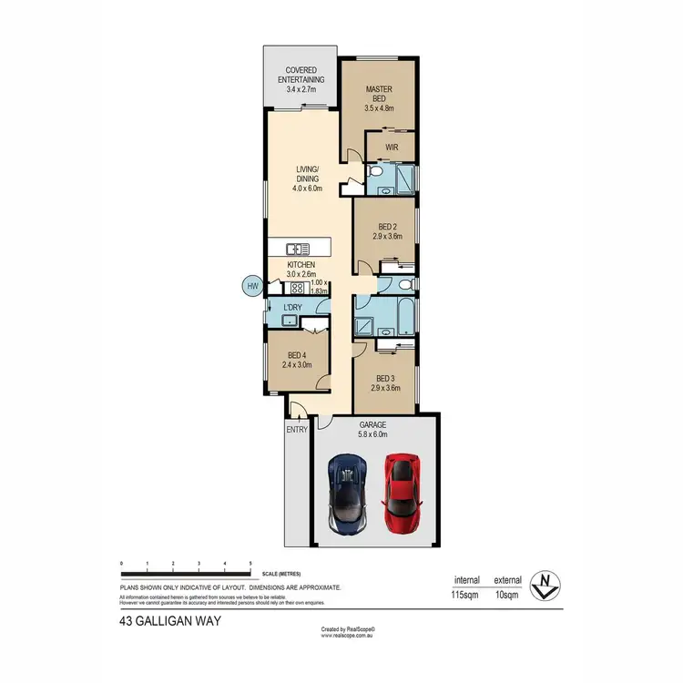 Floorplan of Homely house listing, 43 Galligan Way, Goodna QLD 4300