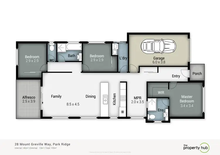 Floorplan of Homely house listing, 28 Mount Greville Way, Park Ridge QLD 4125