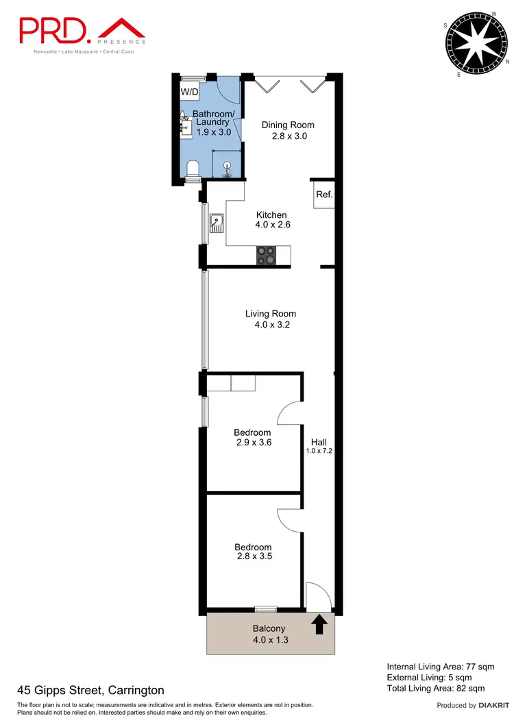 Floorplan of Homely house listing, 45 Gipps Street, Carrington NSW 2294