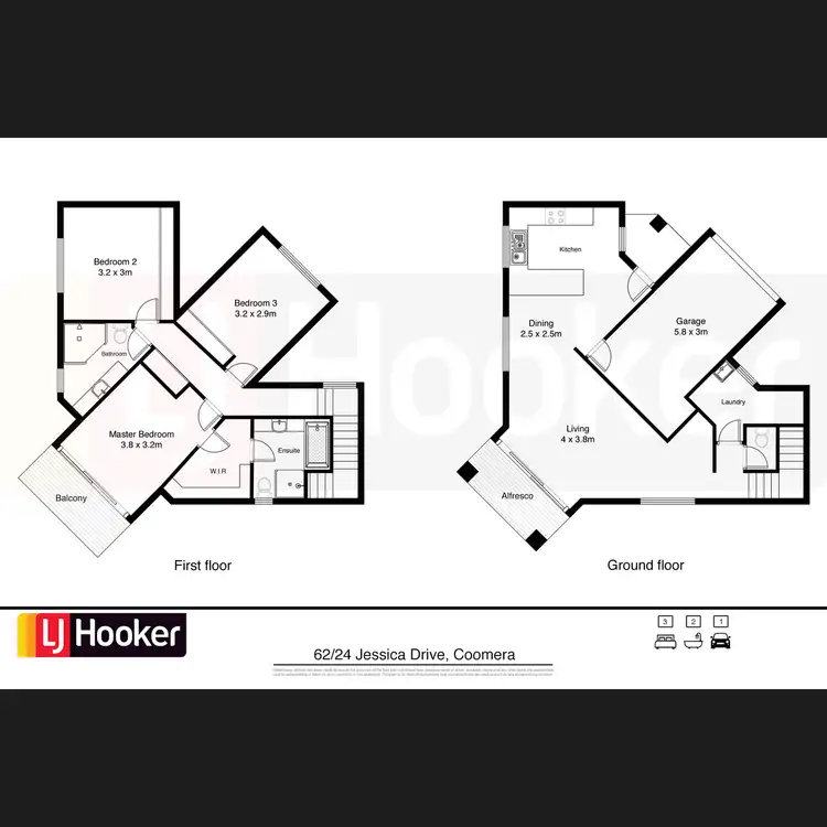 Floorplan of Homely unit listing, 62/24 Jessica Drive, Upper Coomera QLD 4209