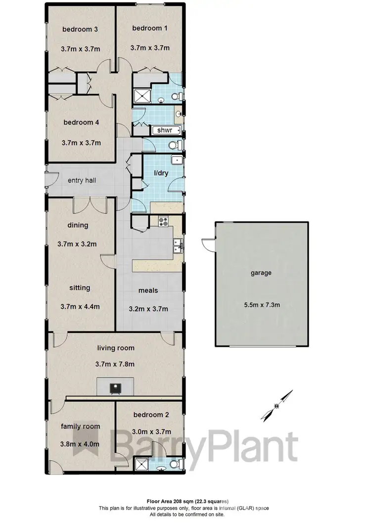 Floorplan of Homely house listing, 1 Outlook Road, Emerald VIC 3782