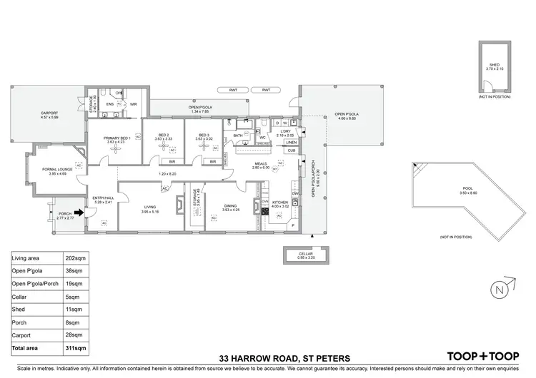Floorplan of Homely house listing, 33 Harrow Road, St Peters SA 5069