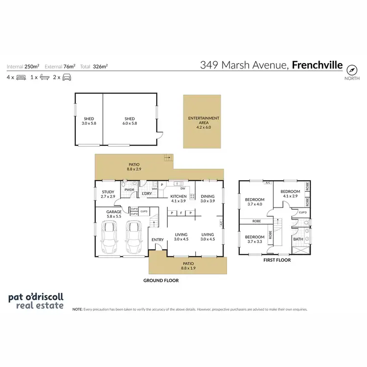 Floorplan of Homely house listing, 349 Marsh Avenue, Frenchville QLD 4701