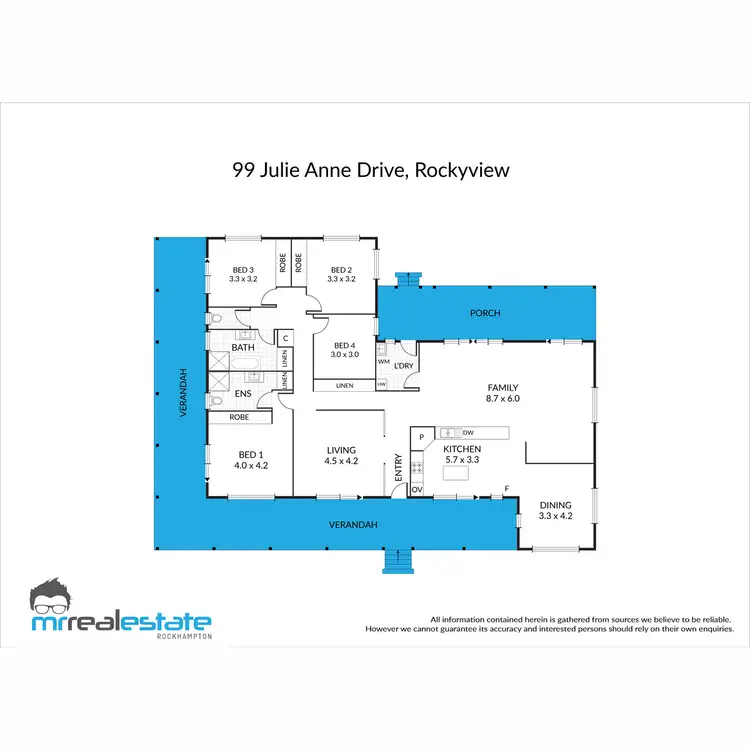 Floorplan of Homely house listing, 99 Julie Anne Drive, Glendale QLD 4711