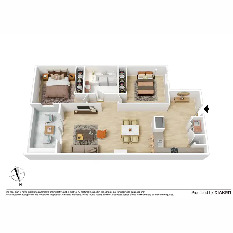 Floorplan of Homely apartment listing, 303/24-26 Merri Street, Brunswick VIC 3056