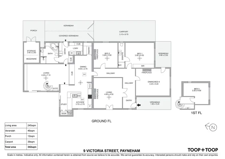 Floorplan of Homely house listing, 9 Victoria Street, Payneham SA 5070