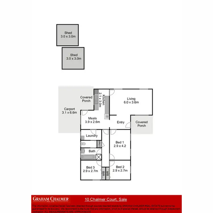 Floorplan of Homely house listing, 10 Chalmer Court, Sale VIC 3850