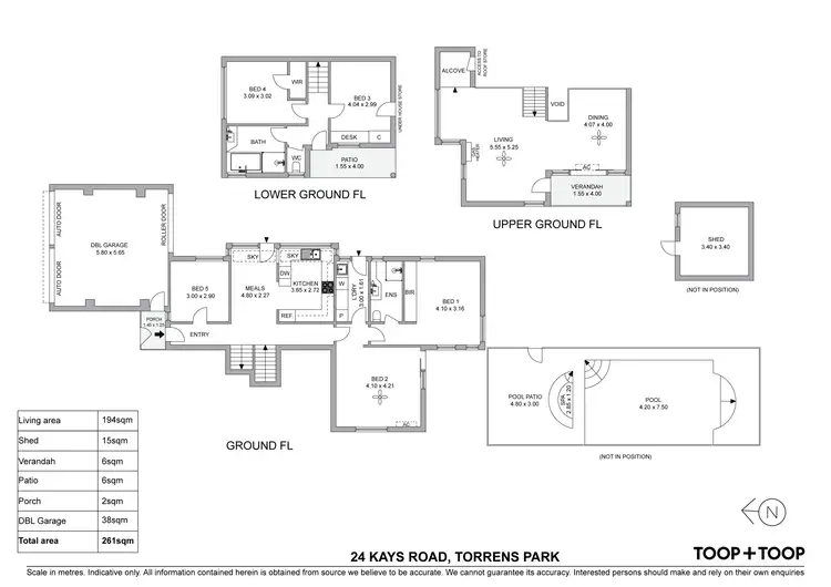 Floorplan of Homely house listing, 24 Kays Road, Torrens Park SA 5062