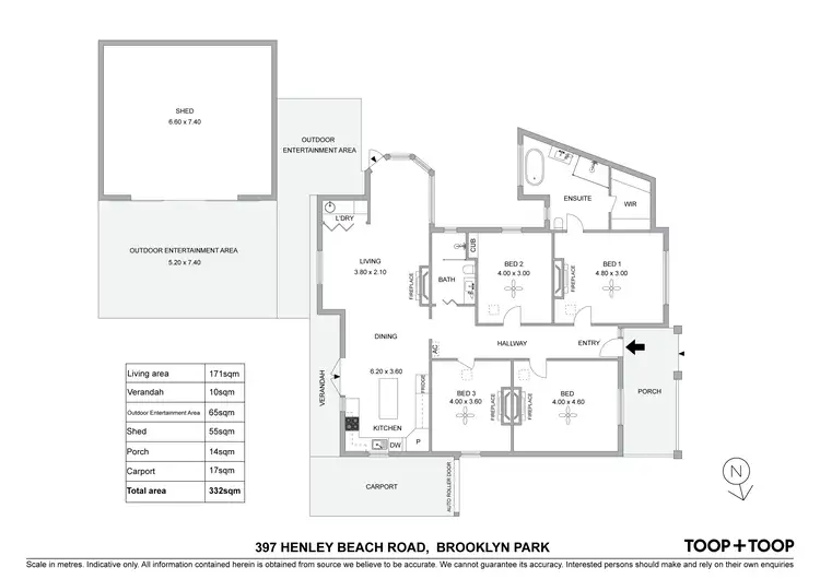 Floorplan of Homely house listing, 397 Henley Beach Road, Brooklyn Park SA 5032