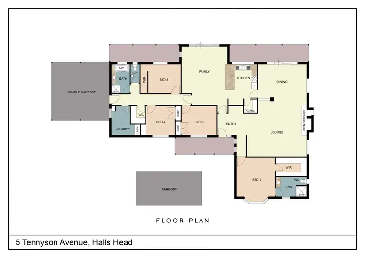 Floorplan of Homely house listing, 5 Tennyson Avenue, Halls Head WA 6210