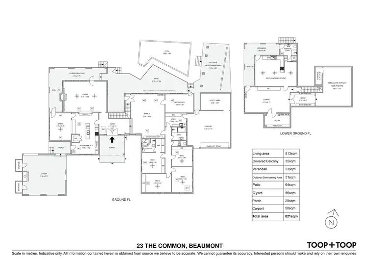 Floorplan of Homely house listing, 21-23 The Common, Beaumont SA 5066