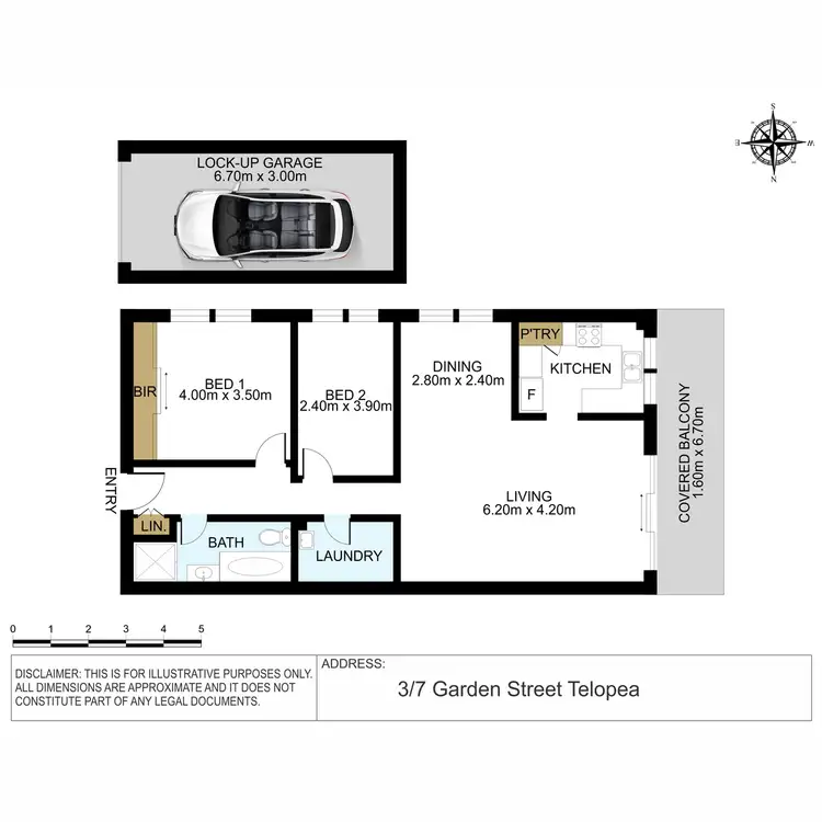 Floorplan of Homely unit listing, 3/7 Garden Street, Telopea NSW 2117