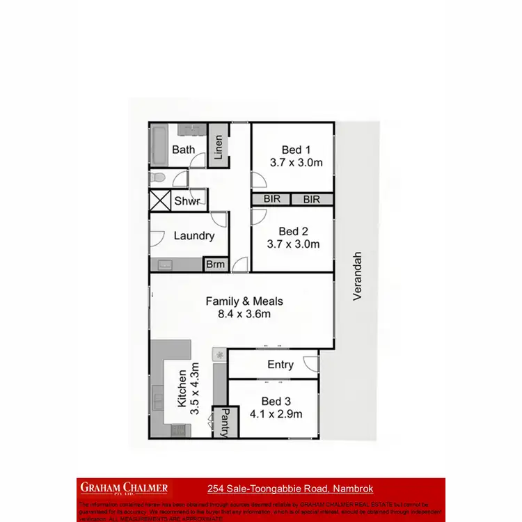 Floorplan of Homely rural property listing, 254 Sale-Toongabbie Road, Nambrok VIC 3847