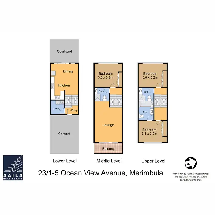Floorplan of Homely apartment listing, 23/1-5 Ocean View Avenue, Merimbula NSW 2548