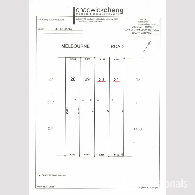 Floorplan of Homely land listing, Lots 30-31 Melbourne Road, Riverstone NSW 2765