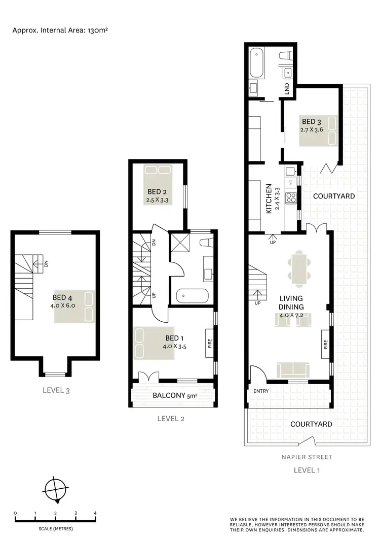 Floorplan of Homely terrace listing, 23 Napier Street, Paddington NSW 2021