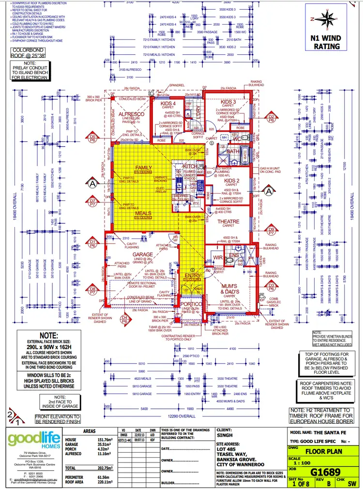 Floorplan of Homely house listing, 19/1 Teasel Way, Banksia Grove WA 6031