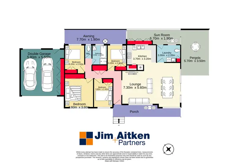 Floorplan of Homely semi-detached listing, 41 Nixon Street, Emu Plains NSW 2750