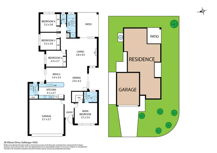 Floorplan of Homely house listing, 38 Allison Drive, Kallangur QLD 4503