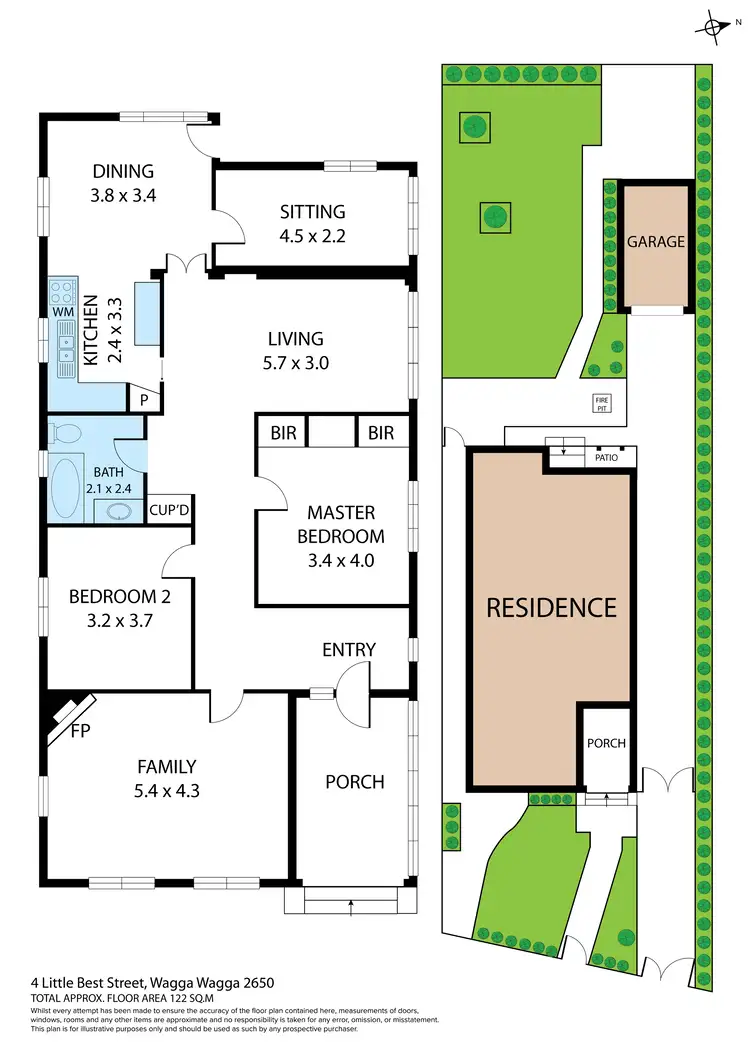 Floorplan of Homely house listing, 4 Little Best Street, Wagga Wagga NSW 2650