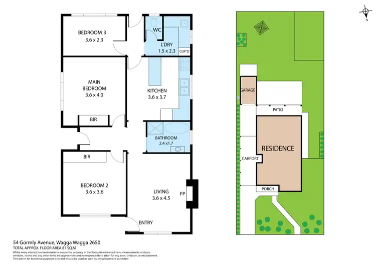 Floorplan of Homely house listing, 54 Gormly Avenue, Wagga Wagga NSW 2650