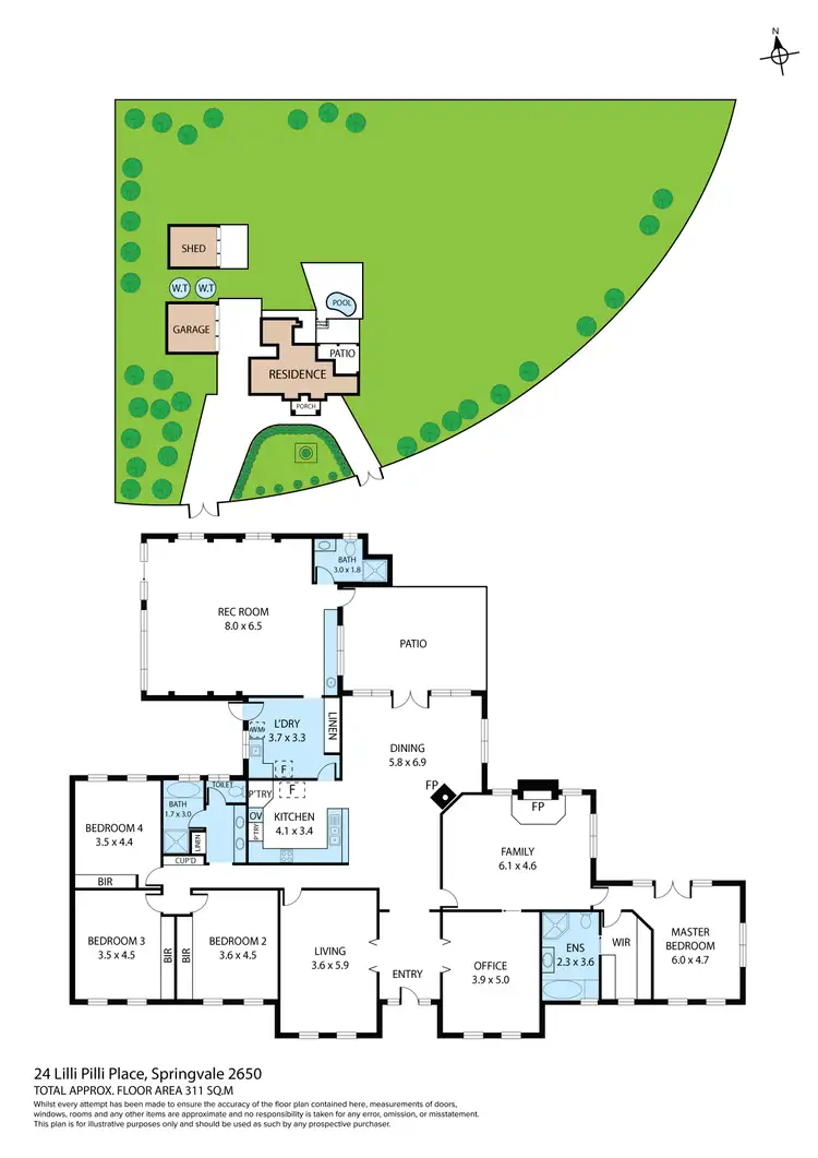 Floorplan of Homely rural property listing, 24 Lilli Pilli Place, Springvale NSW 2650