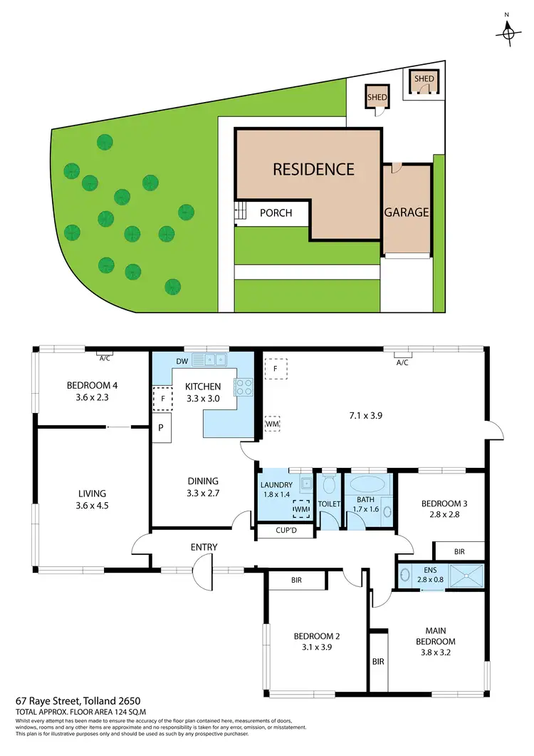 Floorplan of Homely house listing, 67 Raye Street, Tolland NSW 2650