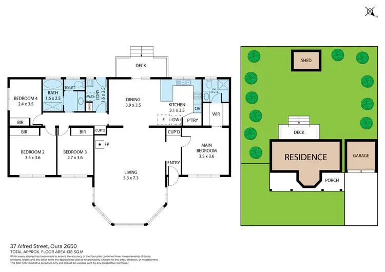 Floorplan of Homely house listing, 37 Alfred Street, Oura NSW 2650