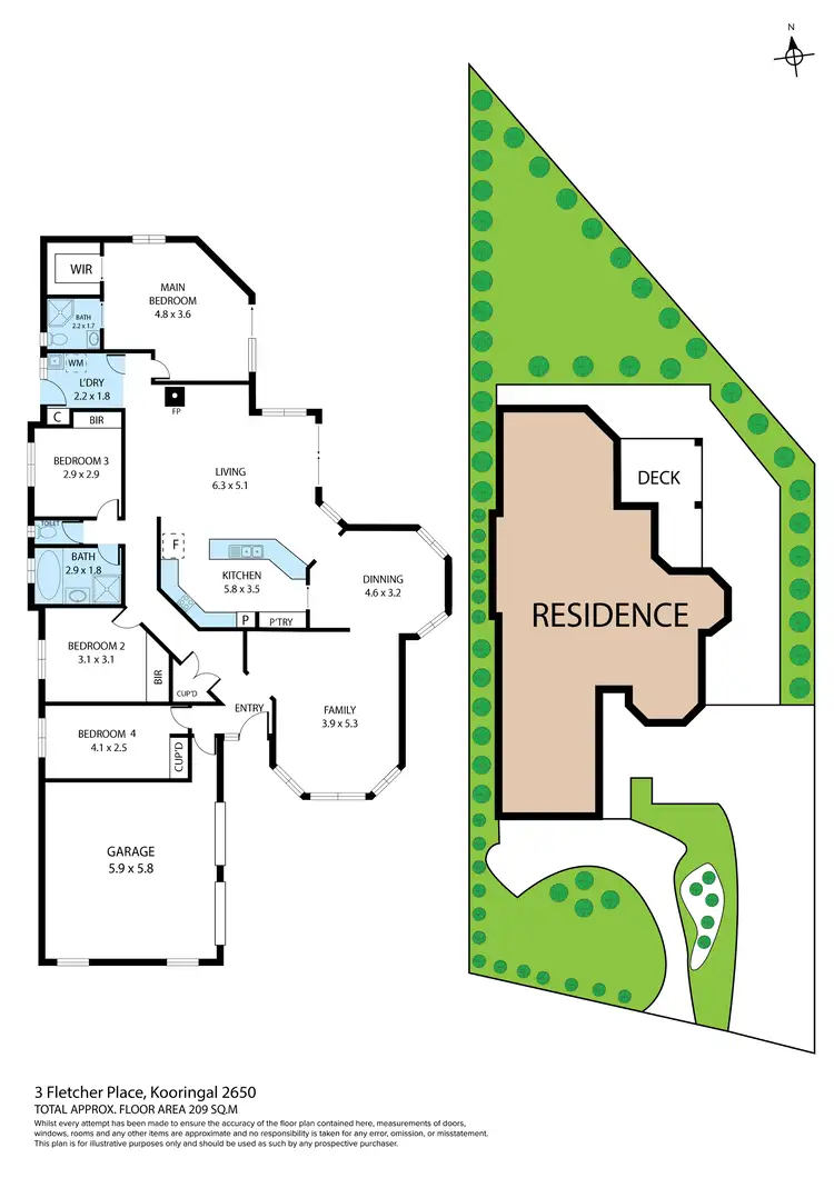 Floorplan of Homely house listing, 3 Fletcher Place, Kooringal NSW 2650