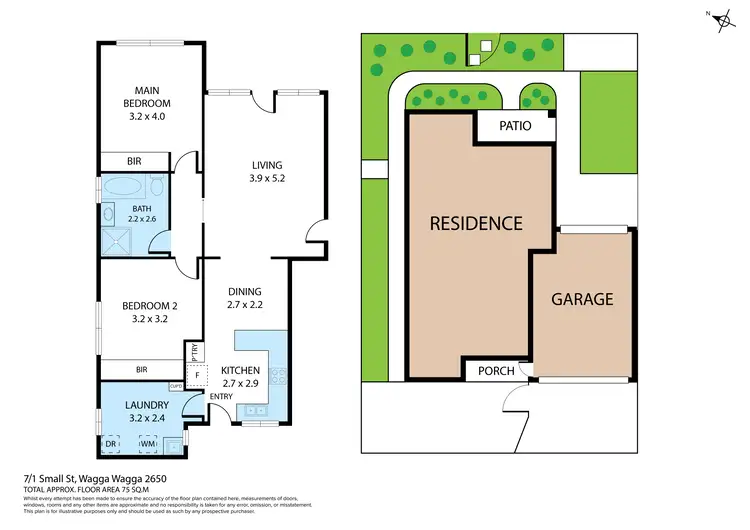 Floorplan of Homely house listing, 7/1 Small Street, Wagga Wagga NSW 2650