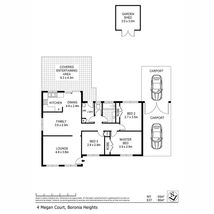 Floorplan of Homely house listing, 4 Megan Court, Boronia Heights QLD 4124
