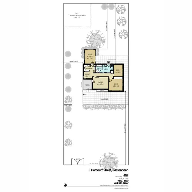 Floorplan of Homely house listing, 5 Harcourt Street, Bassendean WA 6054