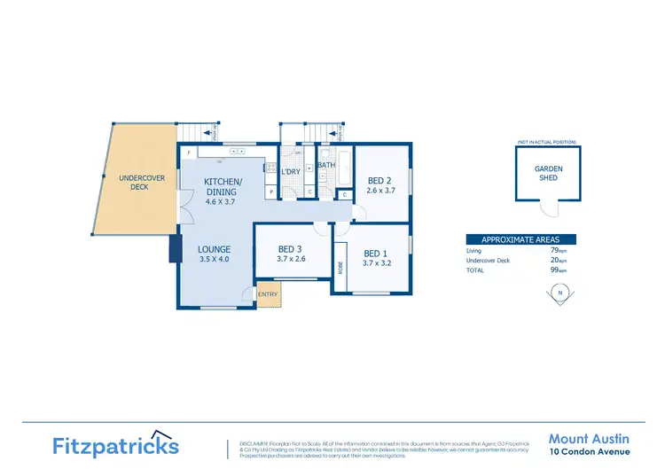 Floorplan of Homely house listing, 10 Condon Avenue, Mount Austin NSW 2650