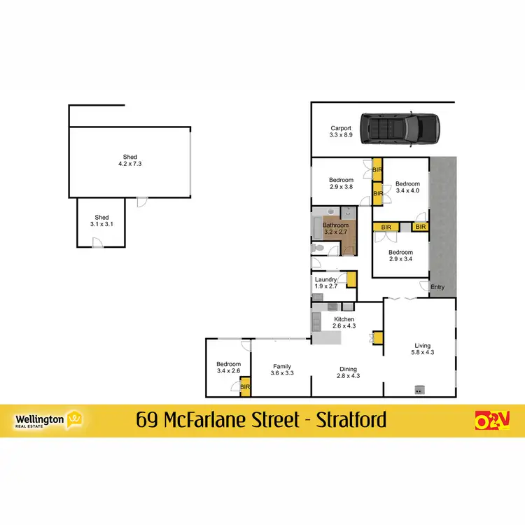 Floorplan of Homely house listing, 69 McFarlane Street, Stratford VIC 3862