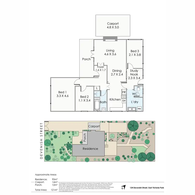 Floorplan of Homely house listing, 134 Devenish Street, East Victoria Park WA 6101