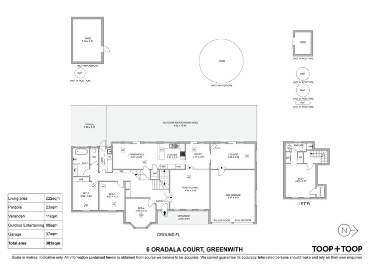 Floorplan of Homely house listing, 6 Oradala Court, Greenwith SA 5125