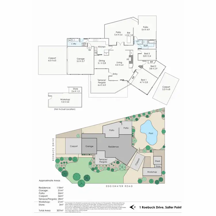 Floorplan of Homely house listing, 1 Roebuck Drive, Salter Point WA 6152