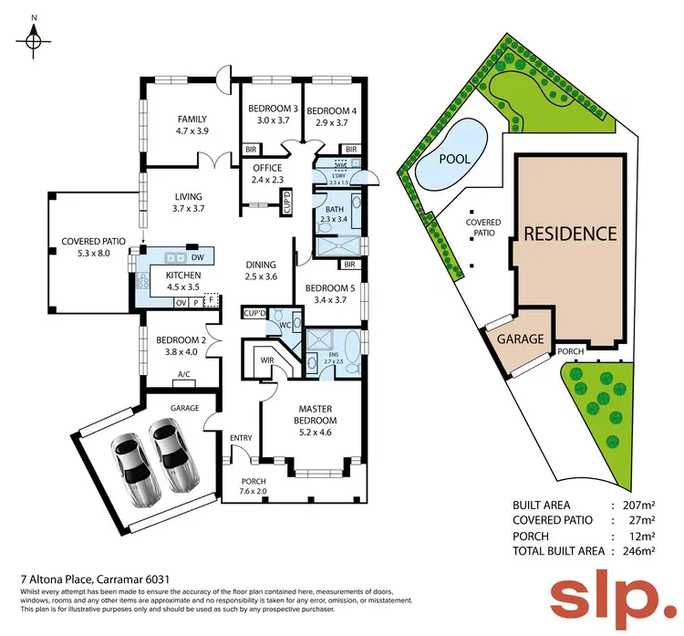 Floorplan of Homely house listing, 7 Altona Place, Carramar WA 6031