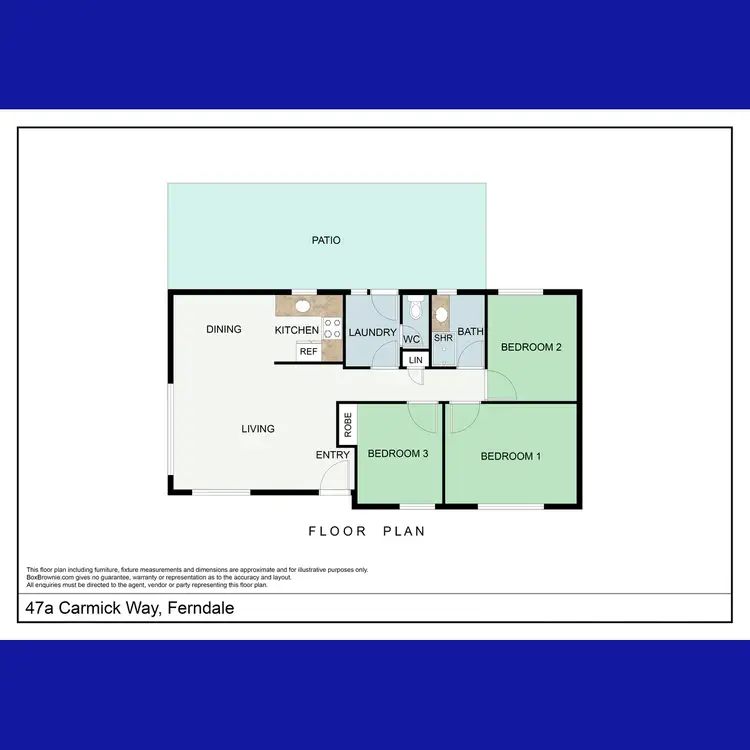Floorplan of Homely house listing, 47A Carmick Way, Ferndale WA 6148