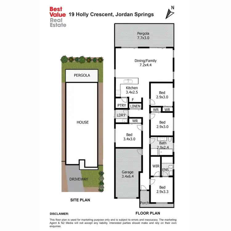 Floorplan of Homely house listing, 19 Holly Crescent, Jordan Springs NSW 2747