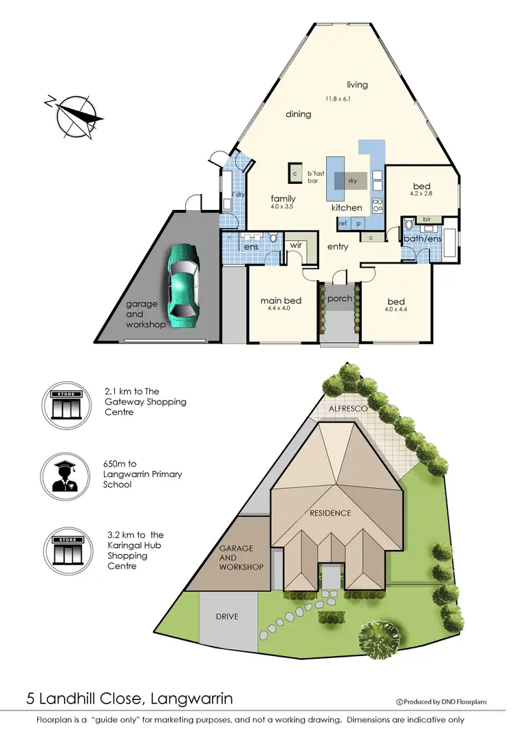 Floorplan of Homely house listing, 5 Landhill Close, Langwarrin VIC 3910