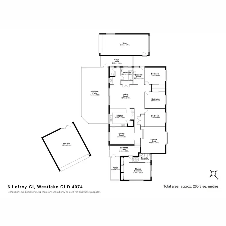 Floorplan of Homely house listing, 6 Lefroy Close, Westlake QLD 4074