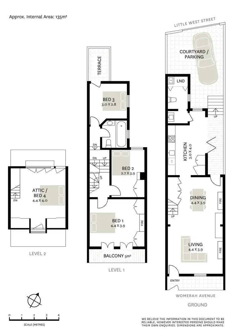Floorplan of Homely townhouse listing, 147 Womerah Avenue, Darlinghurst NSW 2010
