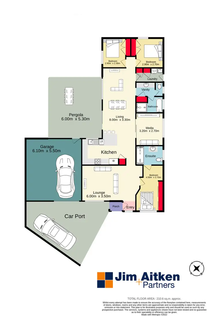 Floorplan of Homely house listing, 7 Skyros Place, Emu Heights NSW 2750