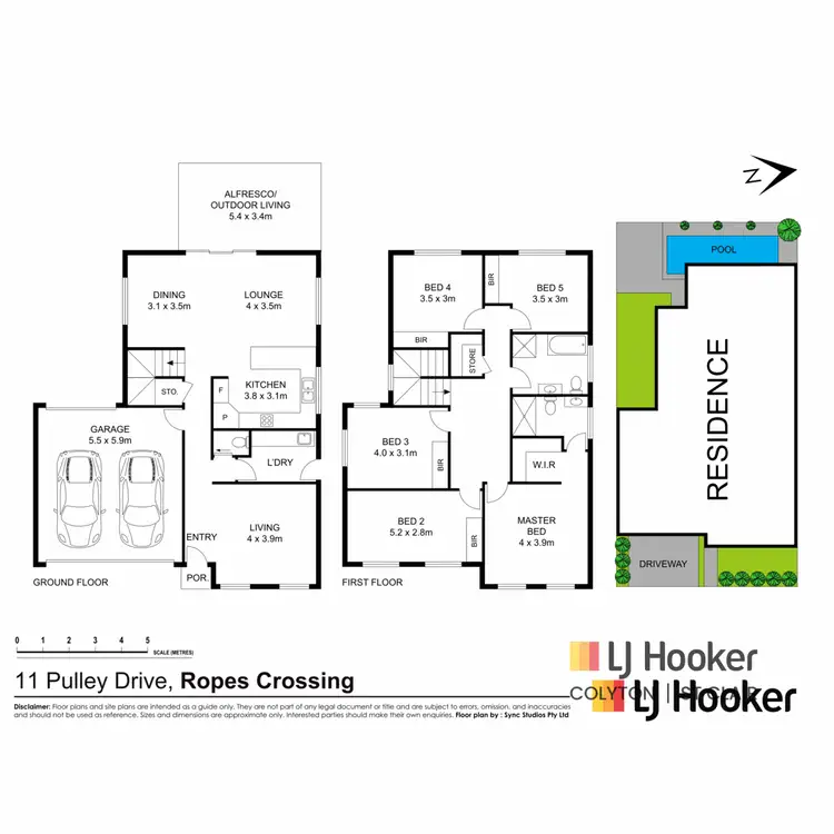 Floorplan of Homely house listing, 11 Pulley Drive, Ropes Crossing NSW 2760