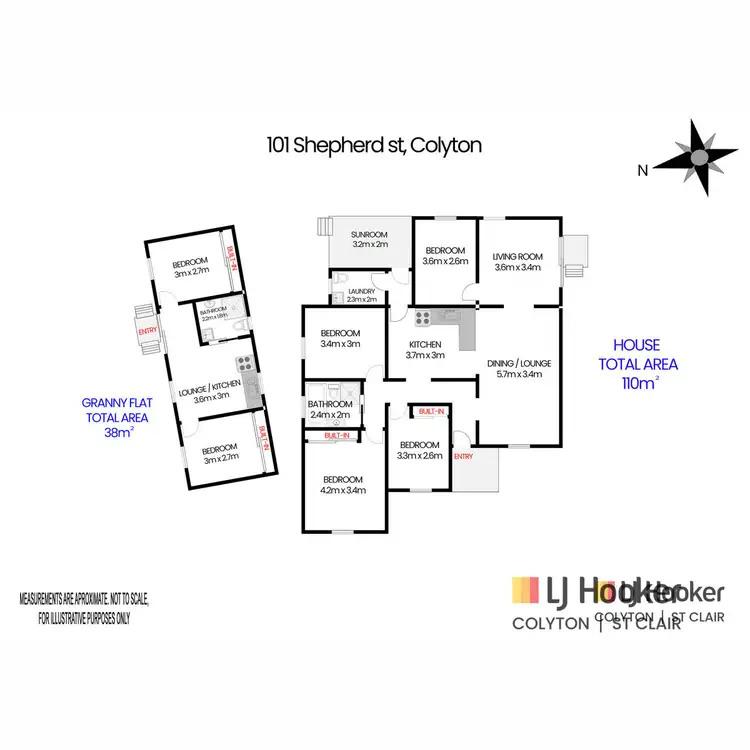 Floorplan of Homely house listing, 101 & 101A Shepherd Street, Colyton NSW 2760